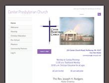 Tablet Screenshot of center-church.org